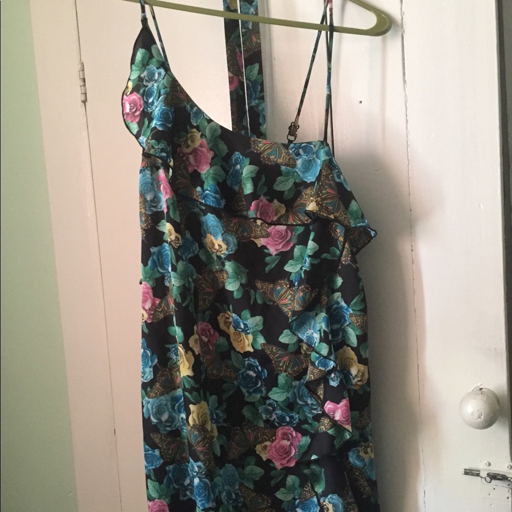 silk floral dress